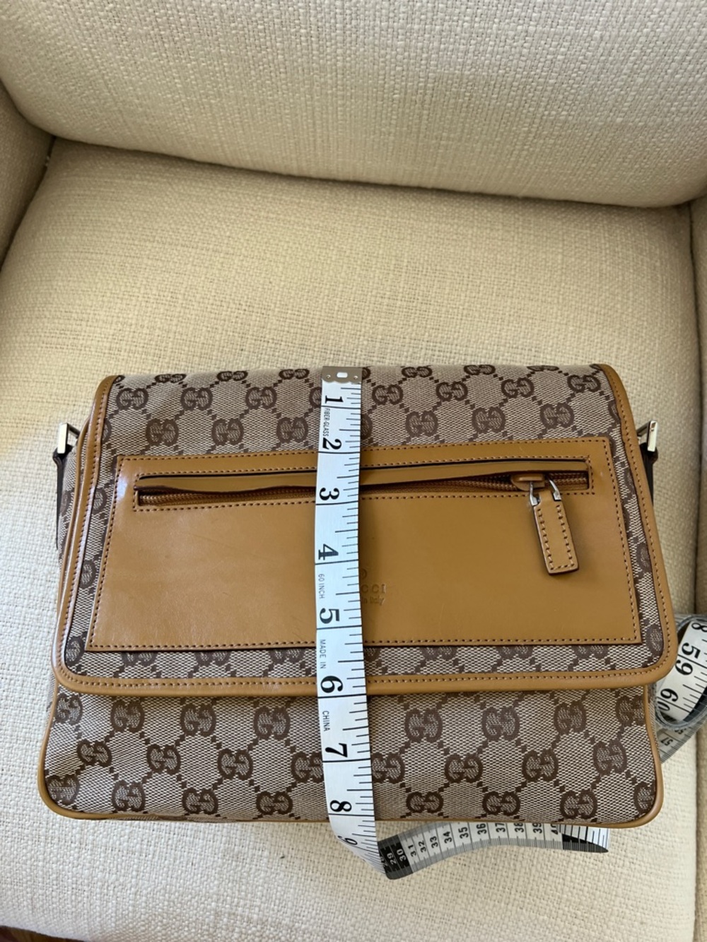 Gucci GG Canvas Front Flap Crossbody Bag - Picture 15 of 16